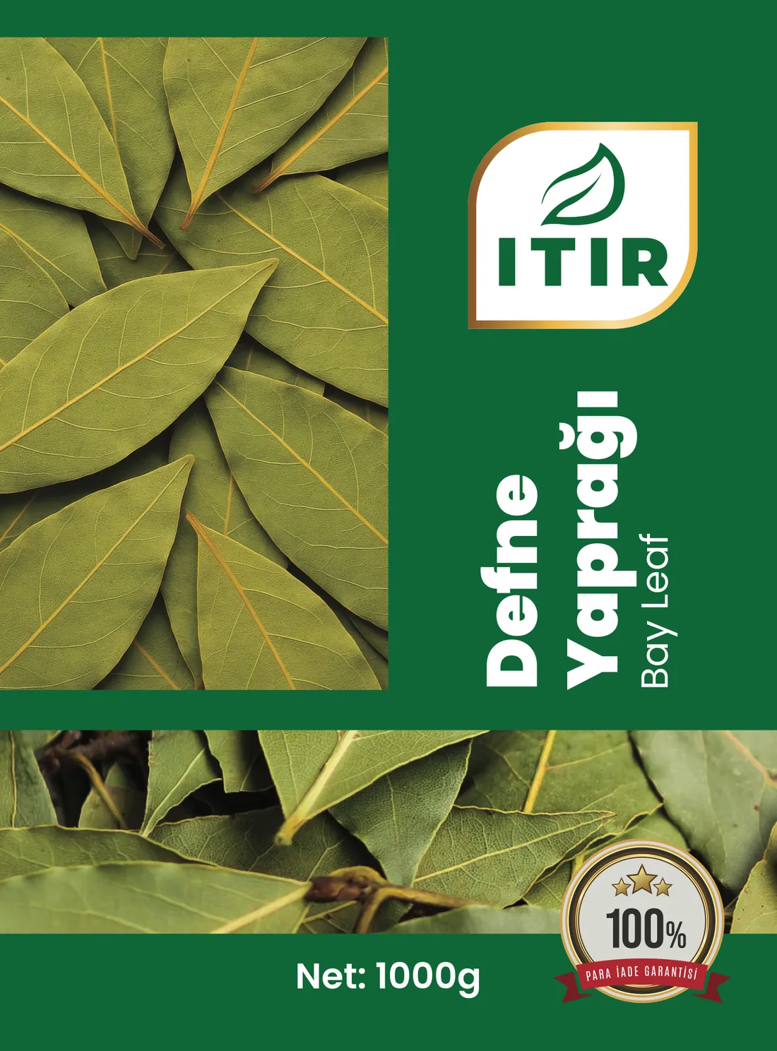 Itır Defne Yaprağı ambalajı – 1000 g