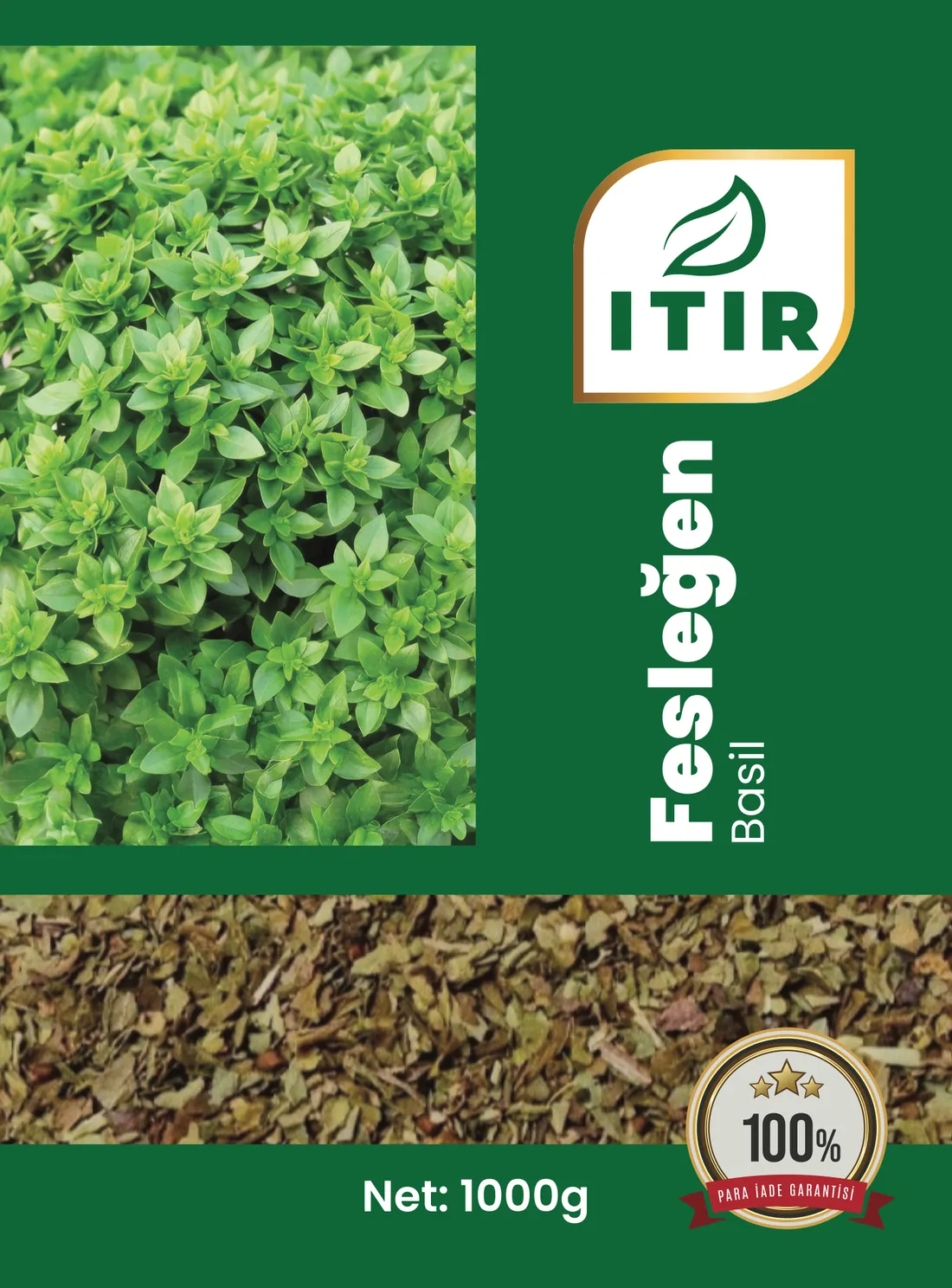 Itır Fesleğen ambalajı – 1000 g