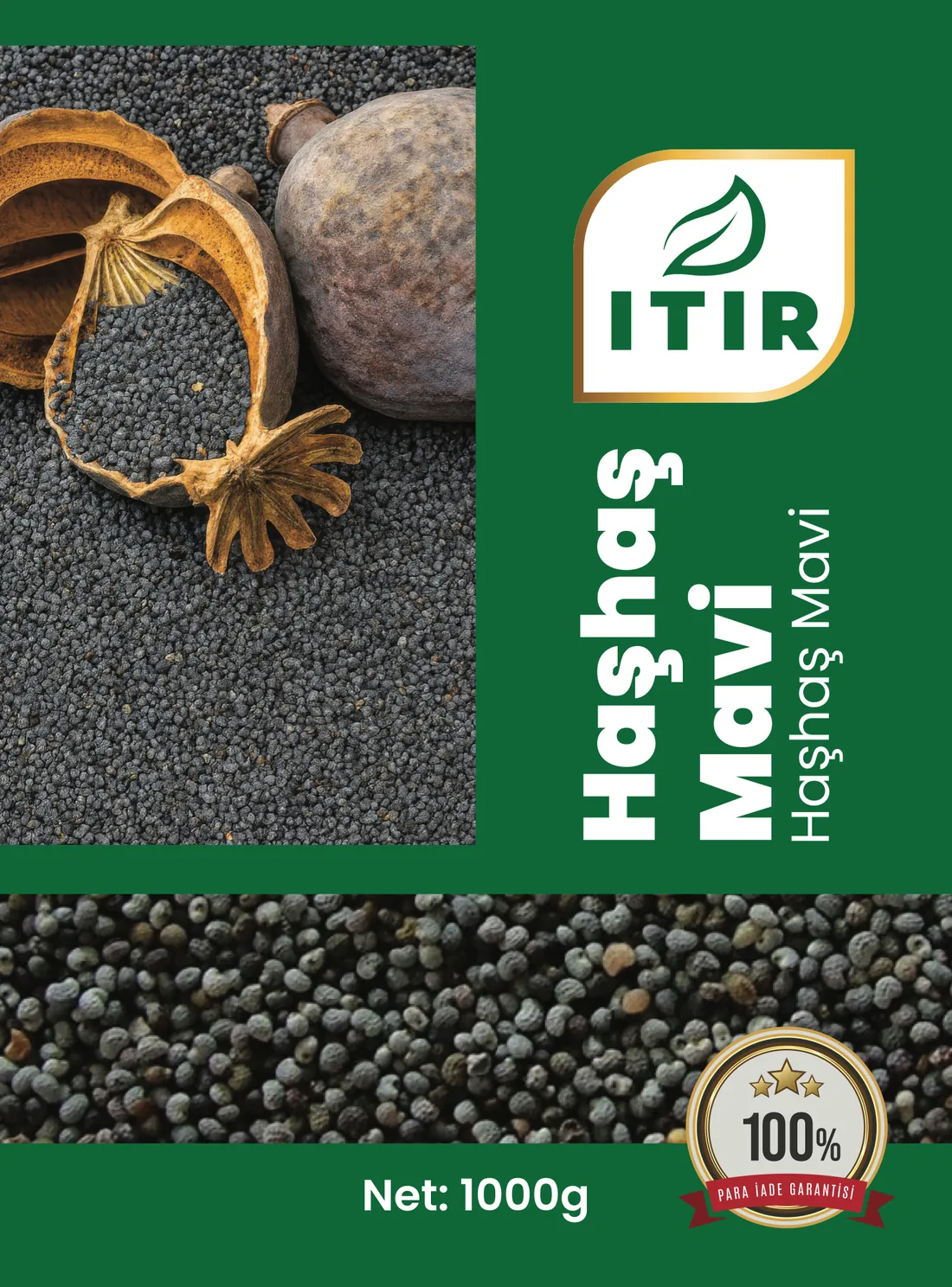 Itır Haşhaş (Mavi) ambalajı – 1000 g