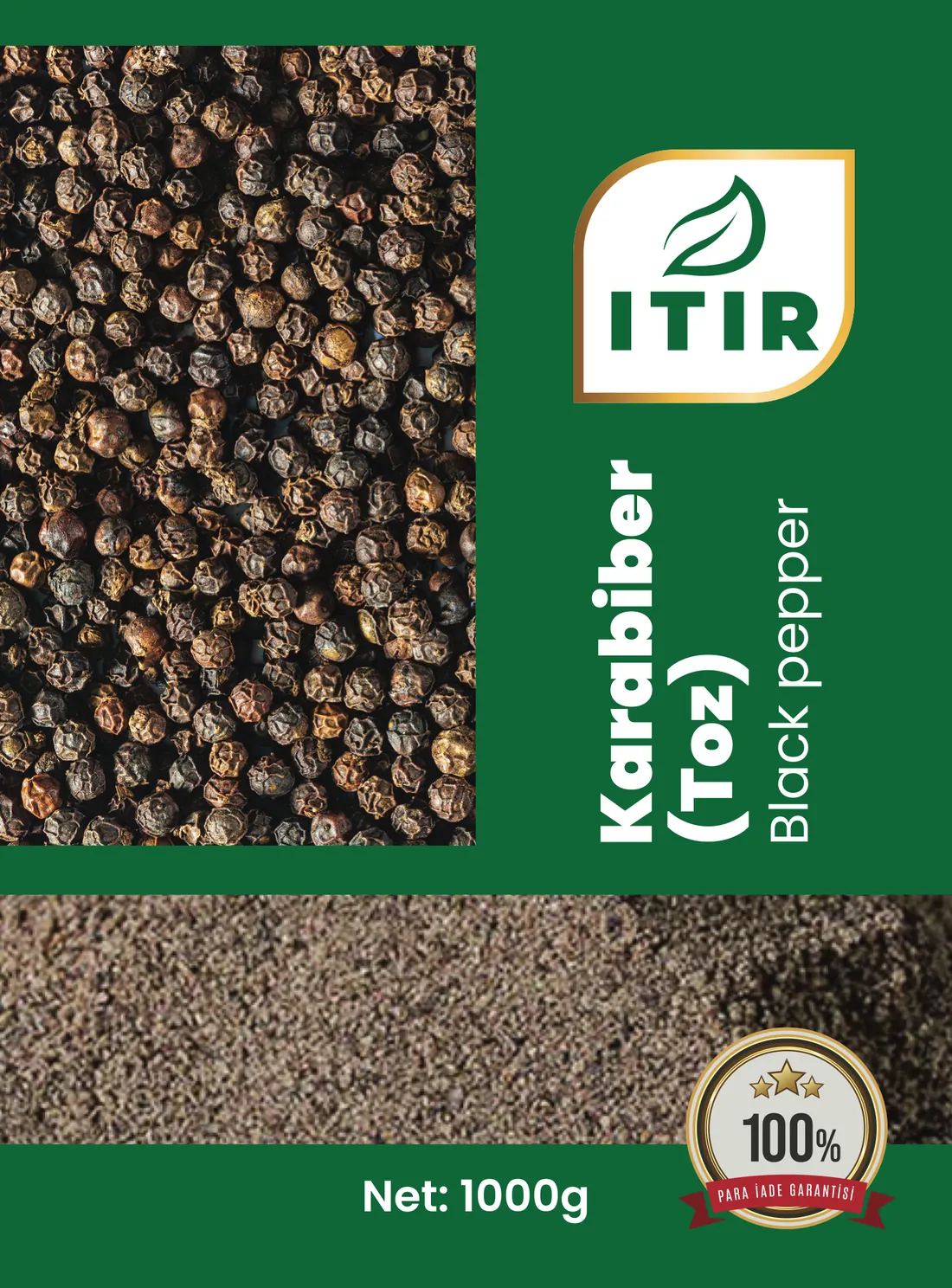 Itır Karabiber (Toz) ambalajı – 1000 g