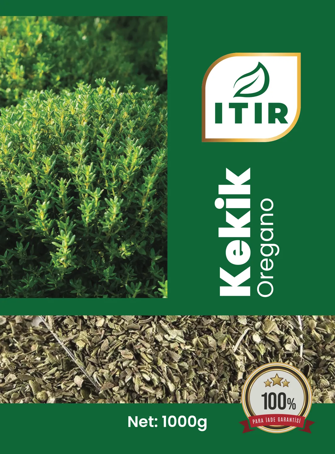 Itır Kekik ambalajı – 1000 g