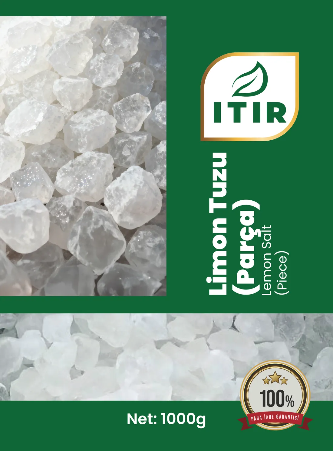 Itır Limon Tuzu (Parça) ambalajı – 1000 g