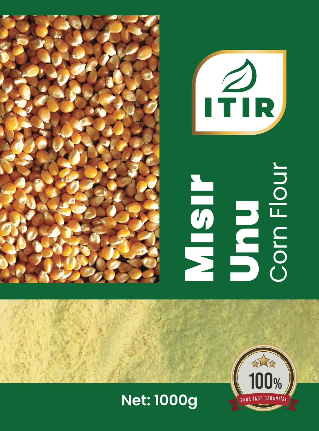 Itır Mısır Unu ambalajı – 1000 g
