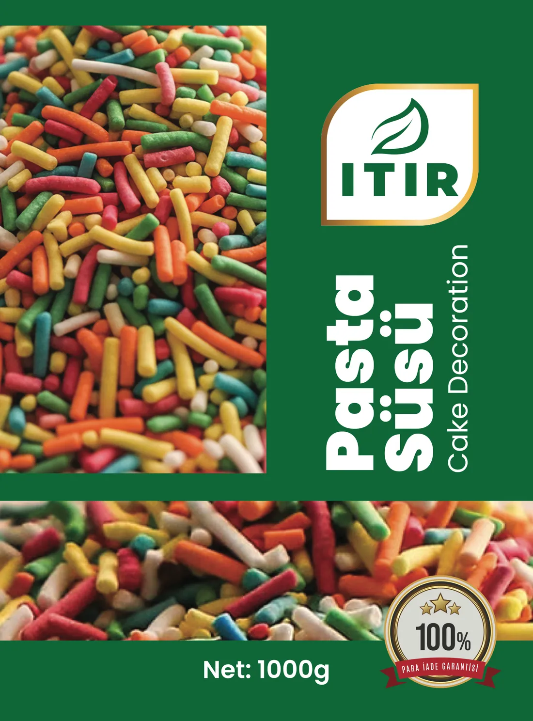 Itır Pasta Süsü ambalajı – 1000 g