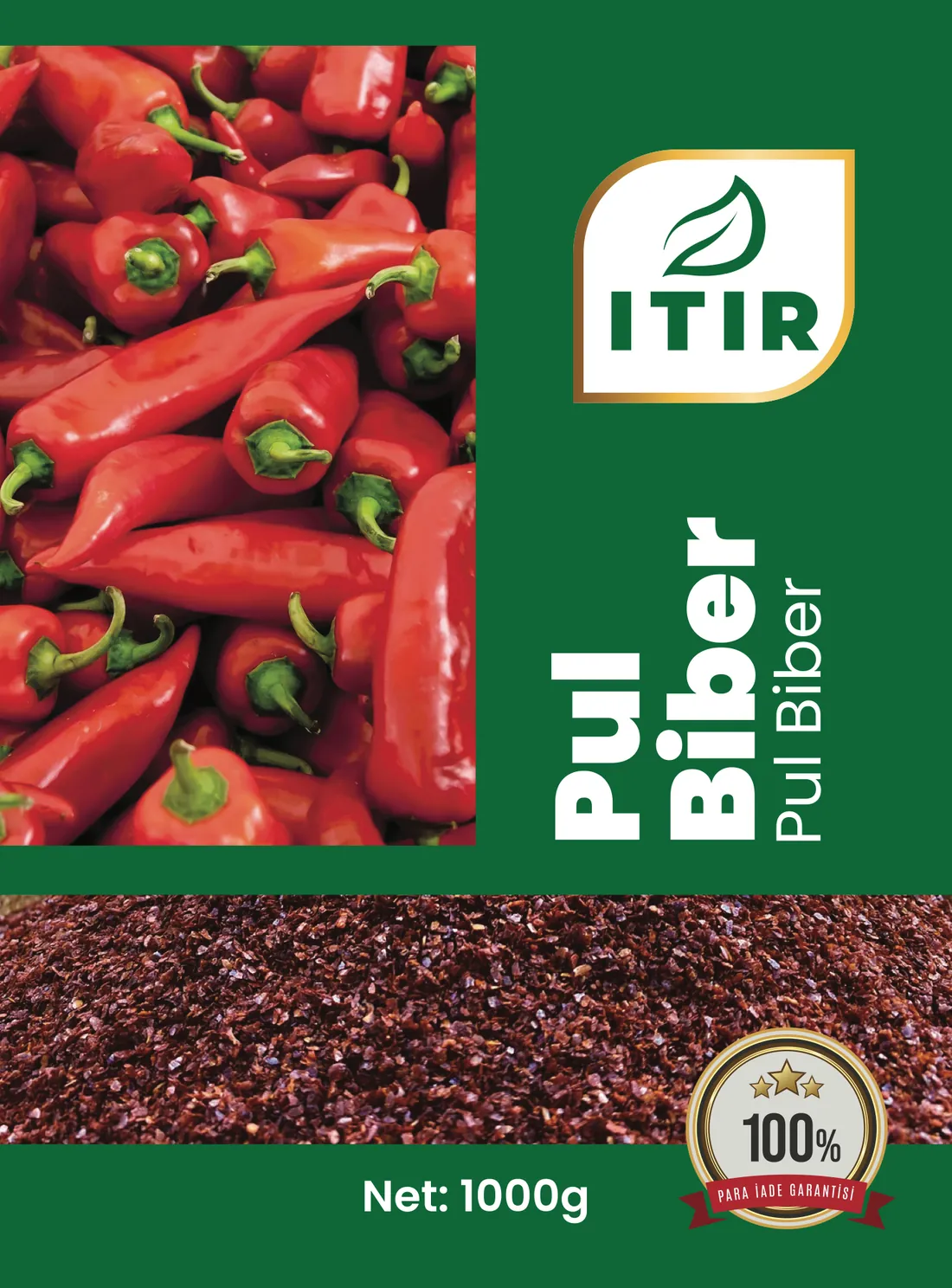 Itır Pul Biber ambalajı – 1000 g