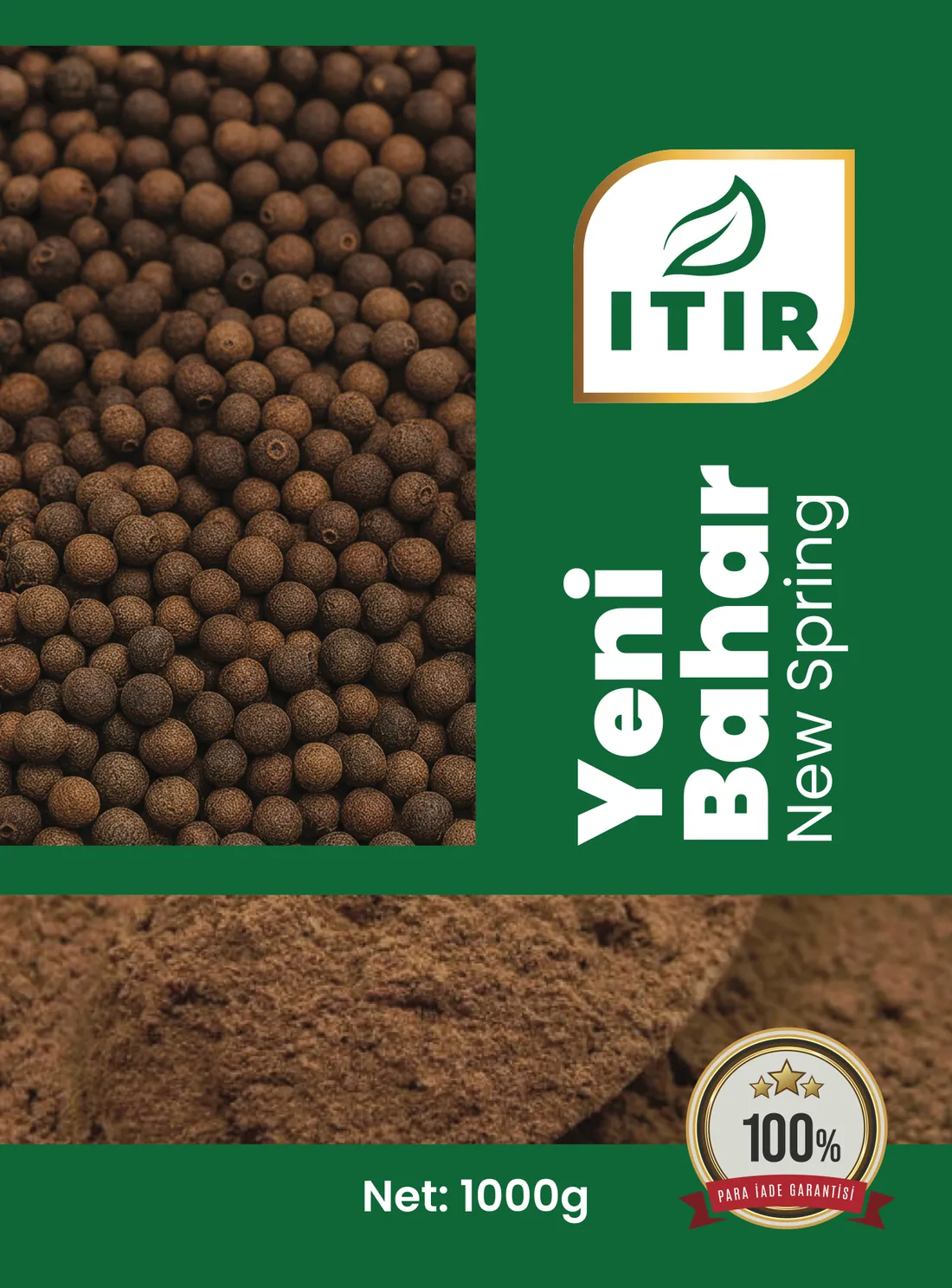 Itır Yenibahar ambalajı – 1000 g